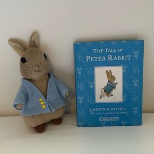The Tale of Peter Rabbit Book and Stuffed Bunny